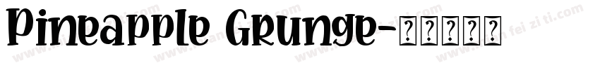 Pineapple Grunge字体转换